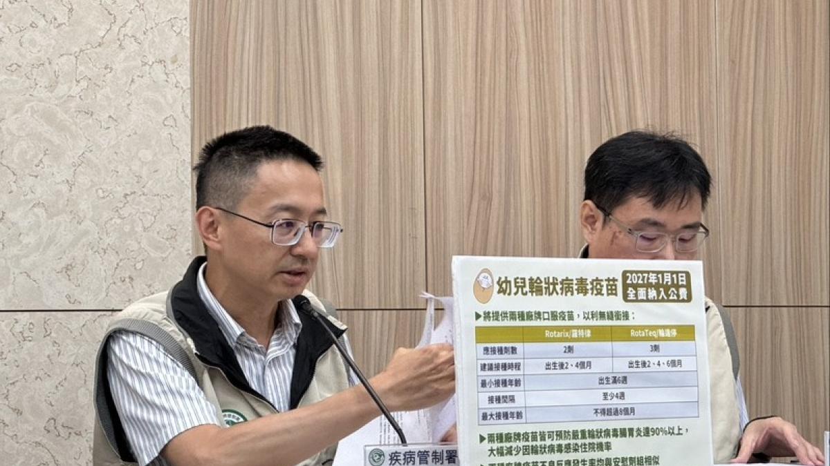 「最貴幼兒疫苗」明年報到!疾管署砸3.2億買輪狀病毒疫苗 滿6周就能接種