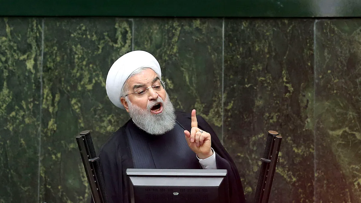 即使核武專家、高階將領被暗殺,伊朗總統魯哈尼(圖)仍表現克制,將焦點放在拜登執政後的政策。(美聯社)