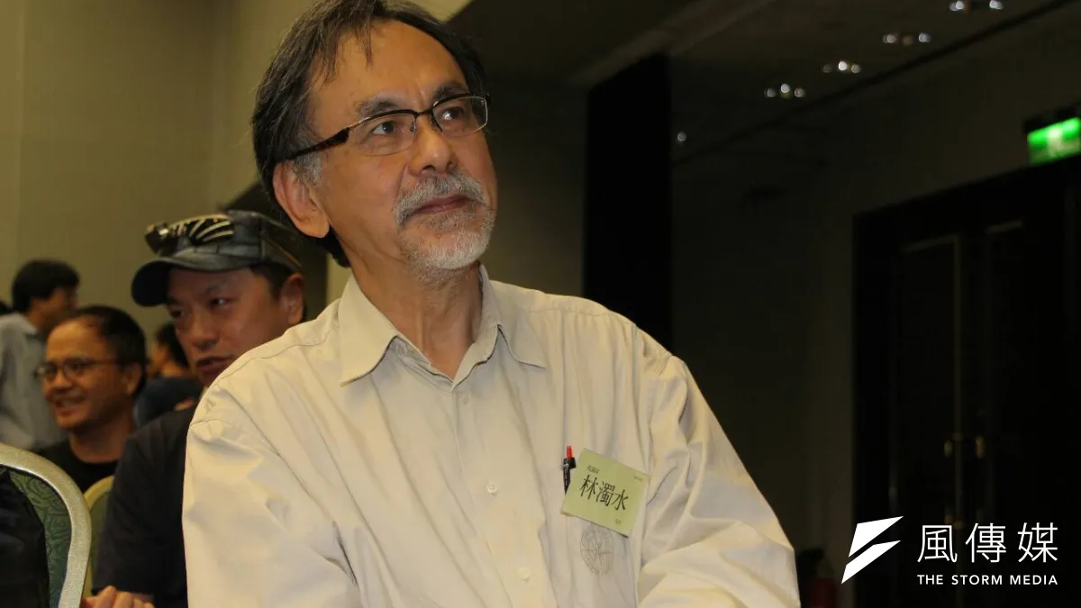 林濁水標誌性的鬍子,從年輕留到年長。(資料照,葉信菉攝)