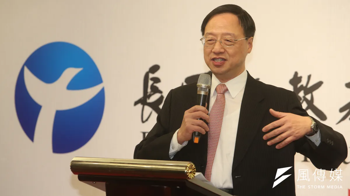 前行政院長江宜樺「長風文教基金會」成立茶會,國民黨副主席郝龍斌、葉匡時出席。(陳明仁攝)