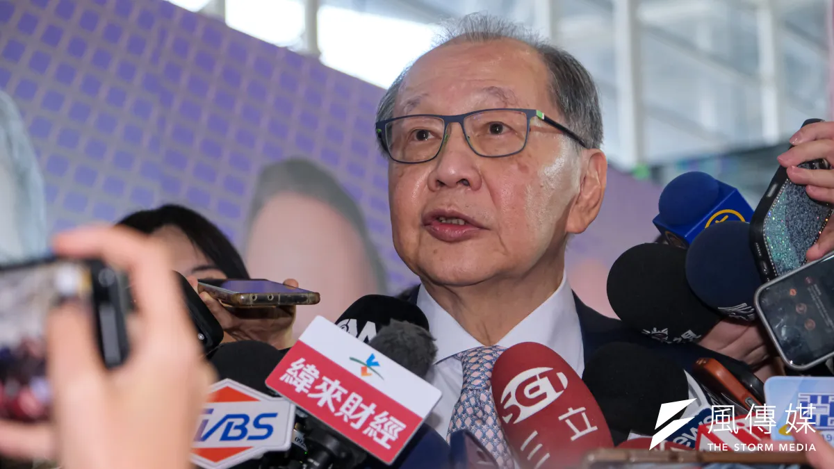 SEMICON大師論壇2日於南港展覽館舉行,聯發科技執行長蔡力行於結束後接受媒體聯訪。(劉偉宏攝)