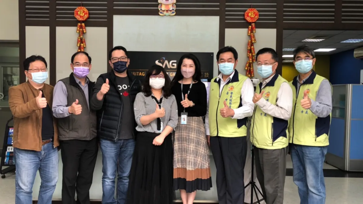 臺中市榮民服務處陳振興組長率就業站同仁拜會哈伯精密股份有限公司及韋僑科技股份有限公司,為開拓退除役官兵多元就業管道。(圖/臺中市榮民服務處)