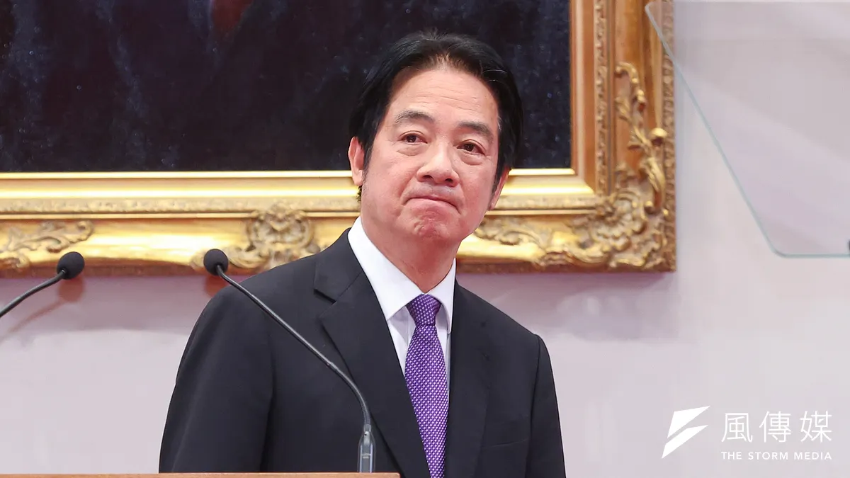 總統賴清德因應罷免與公投投票結果發表談話。(顏麟宇攝)