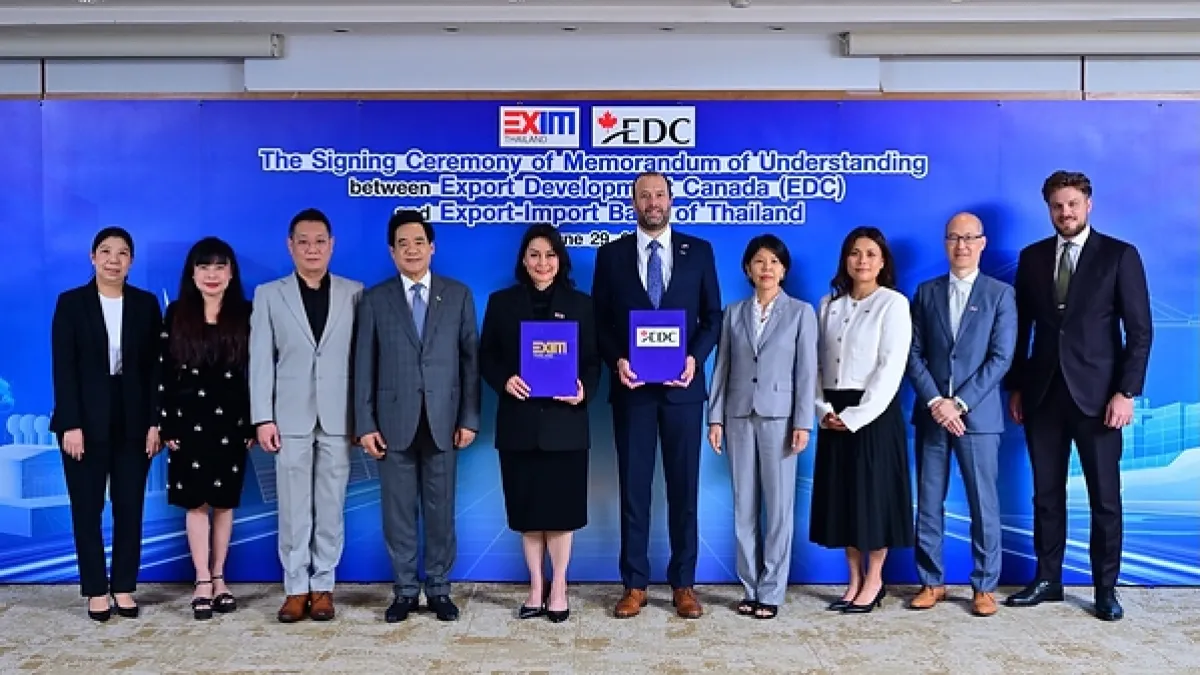 EDC and EXIM Thailand sign agreement to advance Canada-Thailand trade and investment