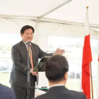 4度目のポーランド訪問に臨んだ林佳龍外交部長(外相)は、「ワルシャワ安全保障フォーラム」での講演に先立ち、同国南西部にある「TEEMA科技園区」の建設予定地を視察した。(台湾外交部提供) 4度目のポーランド訪問に臨んだ林佳龍外交部長(外相)は、「ワルシャワ安全保障フォーラム」での講演に先立ち、同国南西部にある「TEEMA科技園区」の建設予定地を視察した。(台湾外交部提供)