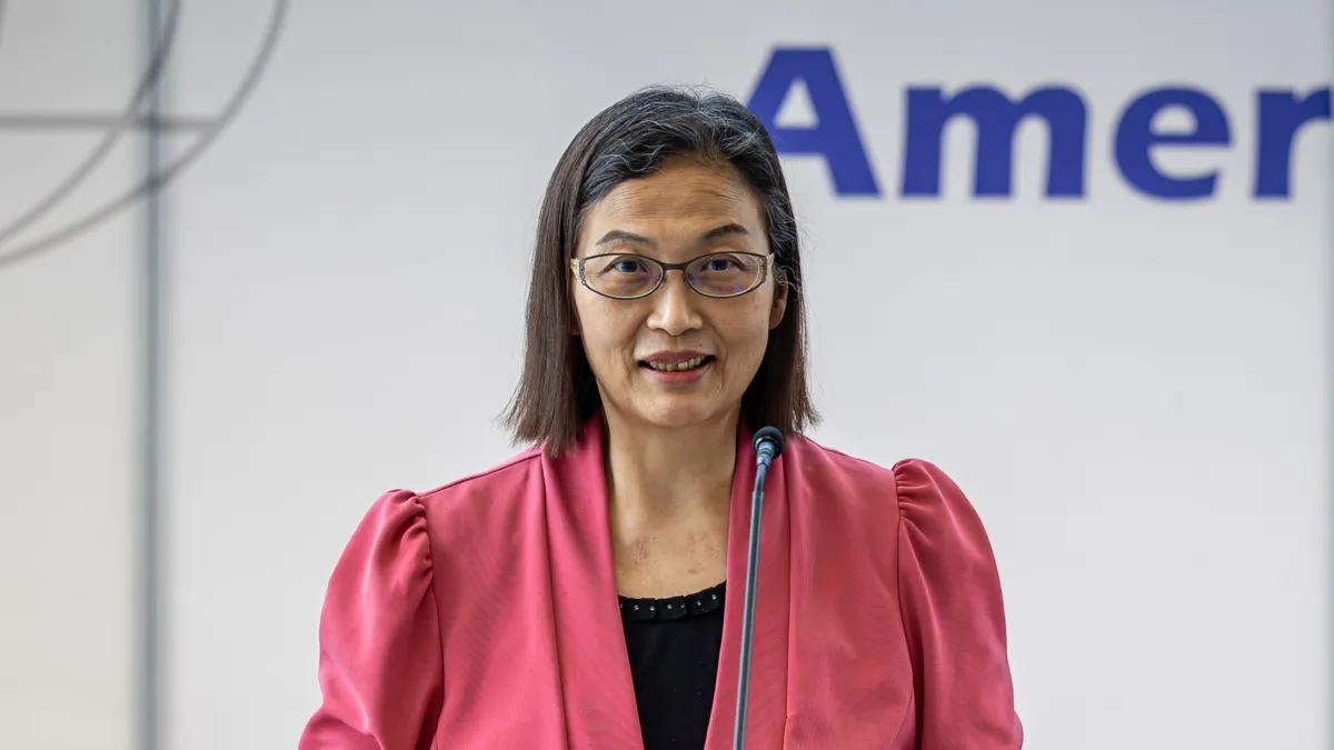GlobalWafers Chairwoman Doris Hsu (徐秀蘭) said the current AI cycle is longer and more conviction-driven than any previous upcycle. (Photo provided by GlobalWafers)