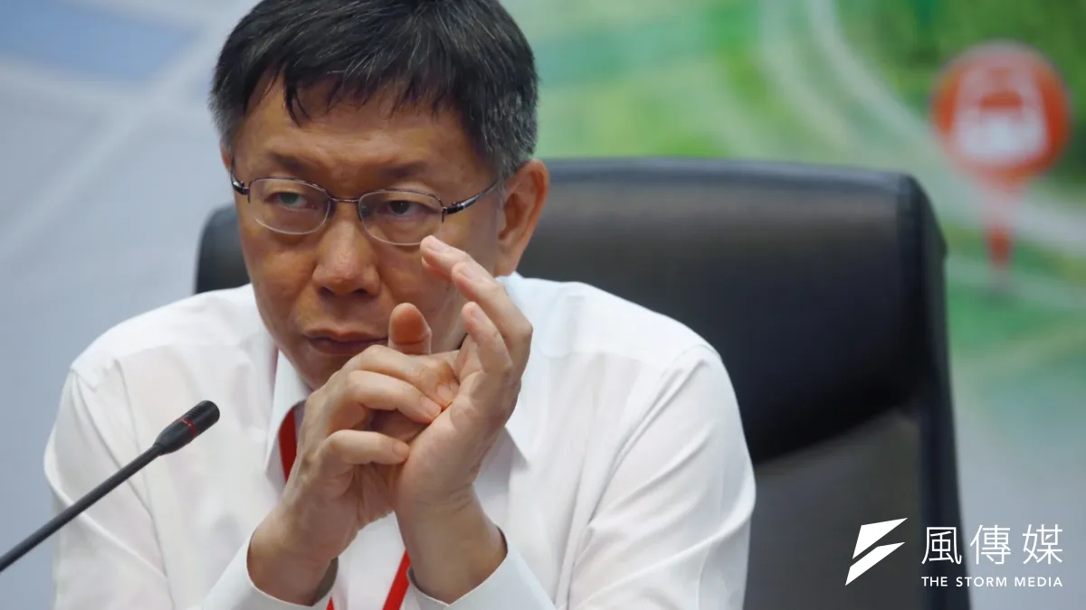 北市雲端即時開放資料服務記者會,台北市長柯文哲出席,並回應鴻海董事長郭台銘所說「醫生不用從政」問題。(蔡耀徵攝)