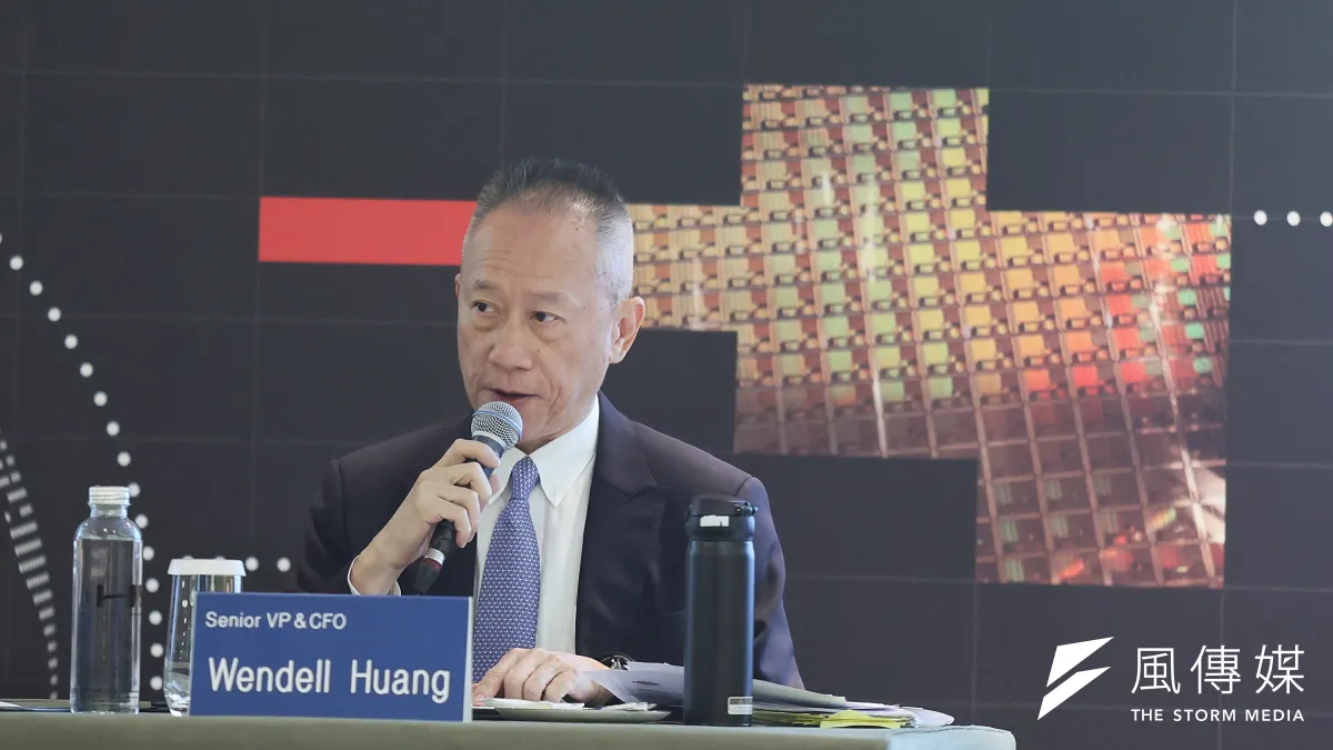 台積電財務長黃仁昭坦言:「土地在台灣是稀缺資源,因此只要有可用土地,我們就會用於部署最尖端的製程技術。」(柯承惠攝)