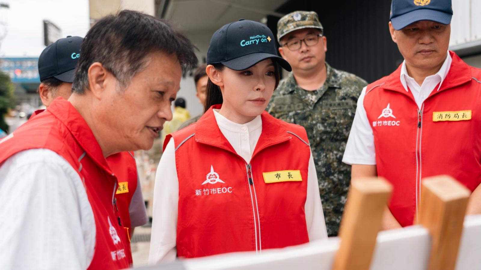強颱「薔琵」逼近!高虹安率隊視察防颱整備 全面檢視工地、排水及地下道安全
