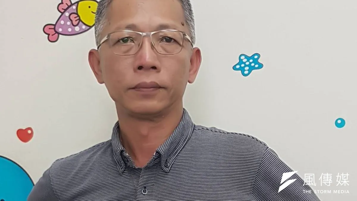 民進黨高雄市黨部執行長林展鴻重砲抨擊韓國瑜是天龍國來的高級洋蔘(圖/徐炳文攝)
