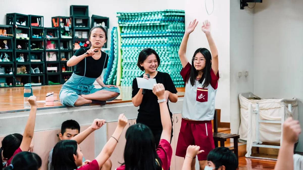 阮劇團帶領立人國中戲劇課程。(圖/台中國家歌劇院)