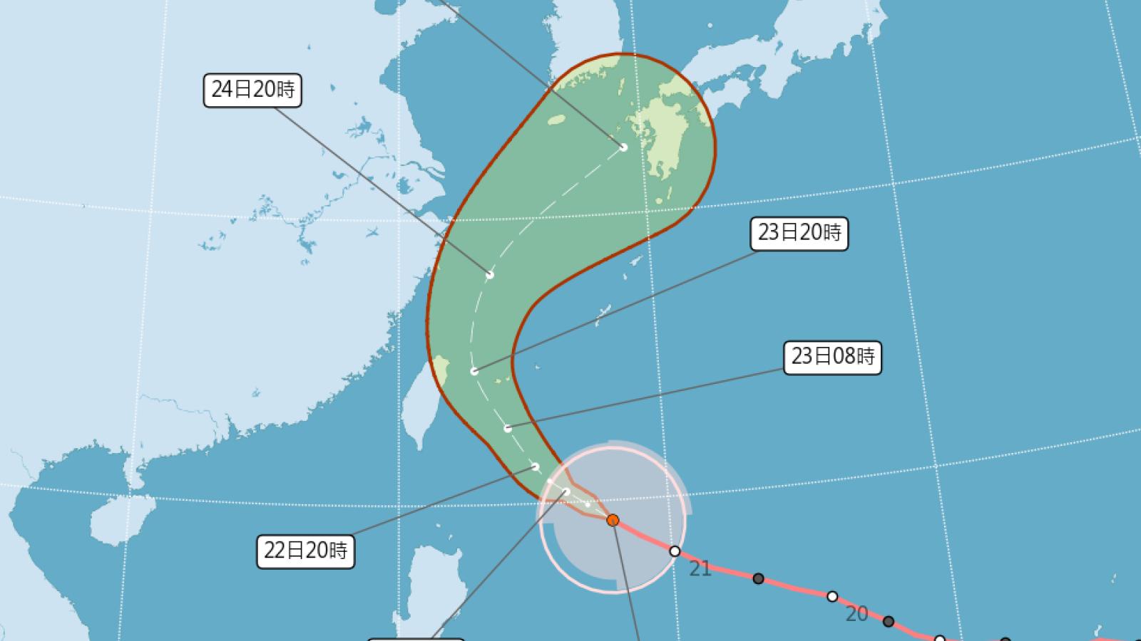 颱風最新動態》薔琵要來了!氣象署宣布:晚間11時30分發布海警