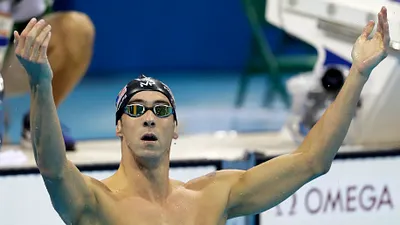 美國泳將費爾普斯奪下個人生涯第20面金牌。(美聯社)