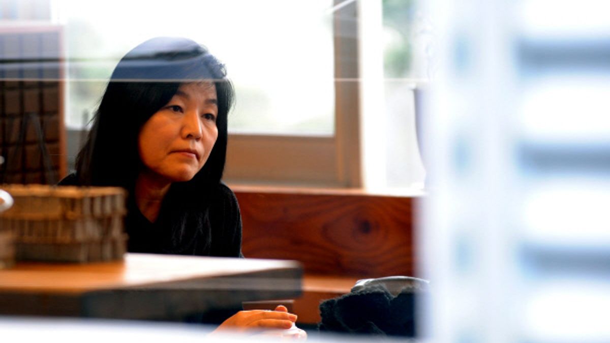 為抄襲三島由紀夫作品致歉的南韓知名作家申京淑。 為抄襲三島由紀夫作品致歉的南韓知名作家申京淑。