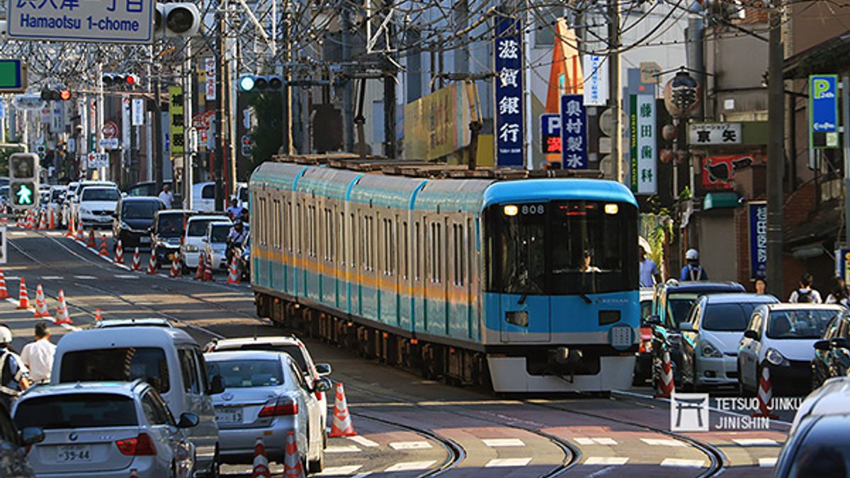 京阪大津線是日本相當特殊的路線,京都側與京都地下鐵東西線直通運轉,大津側則是路面電車。(圖/陳威臣) 京阪大津線是日本相當特殊的路線,京都側與京都地下鐵東西線直通運轉,大津側則是路面電車。(圖/陳威臣)