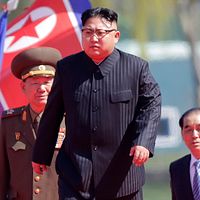 北朝鮮の最高指導者、金正恩氏。(AP通信) 北朝鮮の最高指導者、金正恩氏。(AP通信)