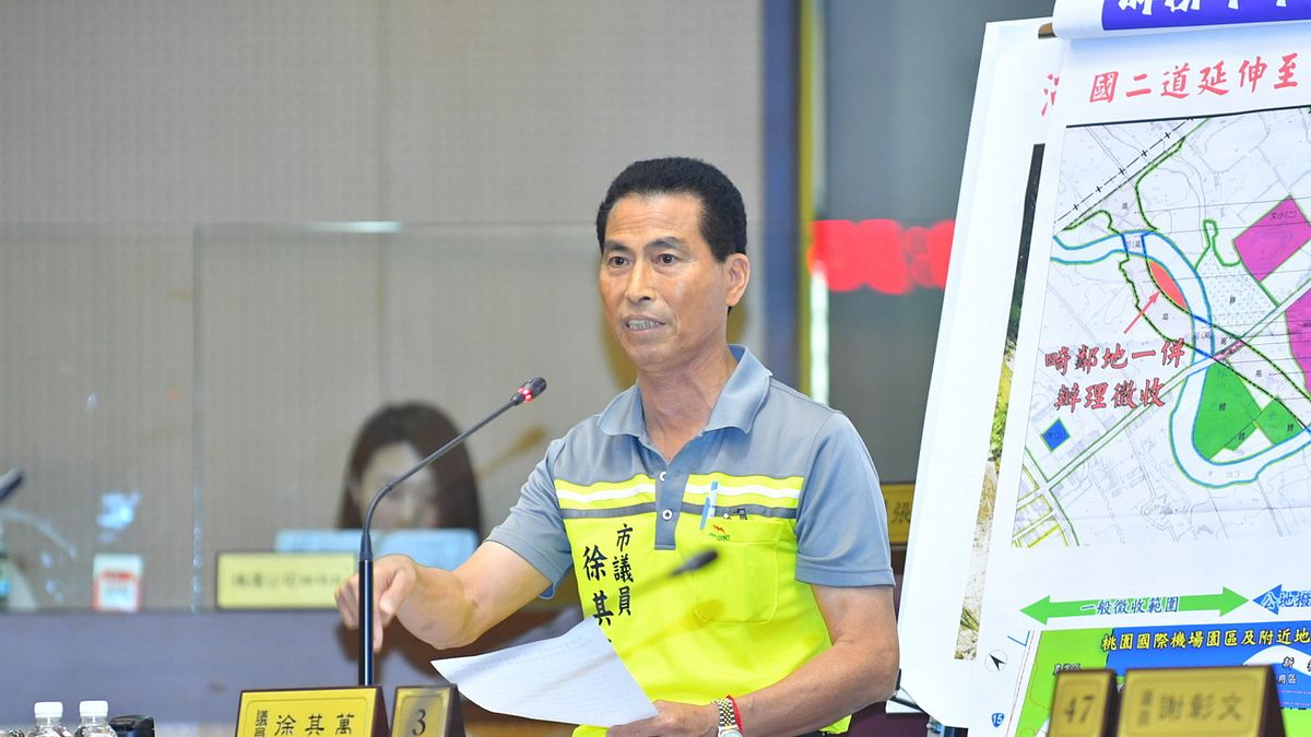 桃機噪音回饋金16年未調漲,市議員徐其萬說「對大園人不公平」。(圖/桃園市議會提供) 桃機噪音回饋金16年未調漲,市議員徐其萬說「對大園人不公平」。(圖/桃園市議會提供)