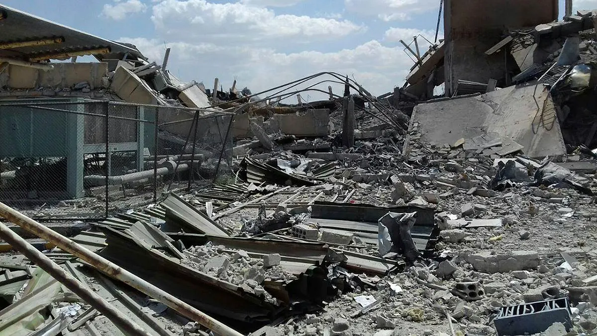 2018年4月13日,美英法三國聯軍以巡弋飛彈攻擊敘利亞化武設施(AP) 2018年4月13日,美英法三國聯軍以巡弋飛彈攻擊敘利亞化武設施(AP)