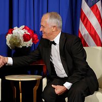 2018年、トランプ米大統領とターンブル豪首相が会談。(AP) 2018年、トランプ米大統領とターンブル豪首相が会談。(AP)