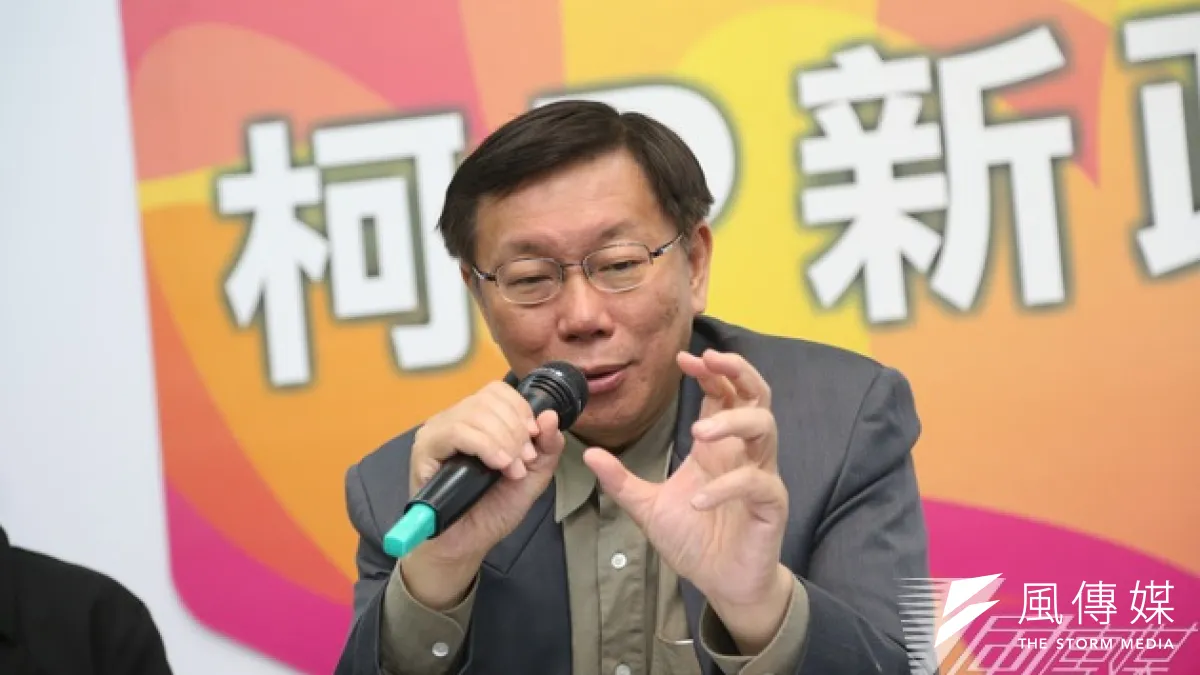 台北市長參選人柯文哲日前接受公視專訪,談及如果當選將如何施政。(吳逸驊攝)