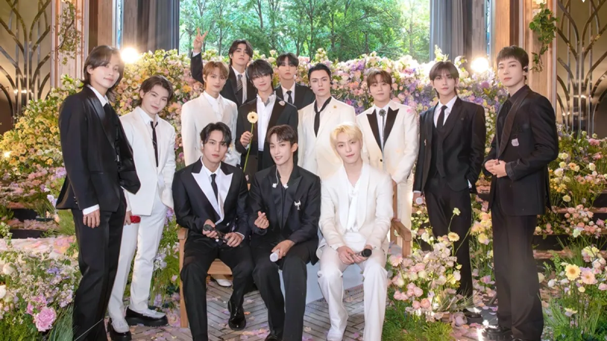 SEVENTEEN是擁有2中國、2美國成員的多國籍男團。(圖/翻攝自X/@pledis_17)