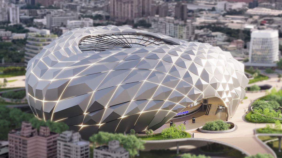 新北ドームの完成予想図。(新北市政府提供) 新北ドームの完成予想図。(新北市政府提供)