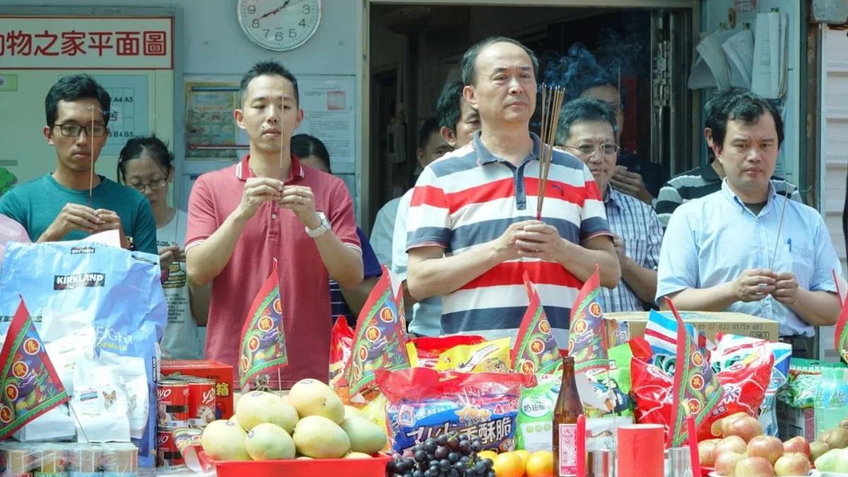 動保處聯合普渡 讓往生動物得到安息當個快樂天使