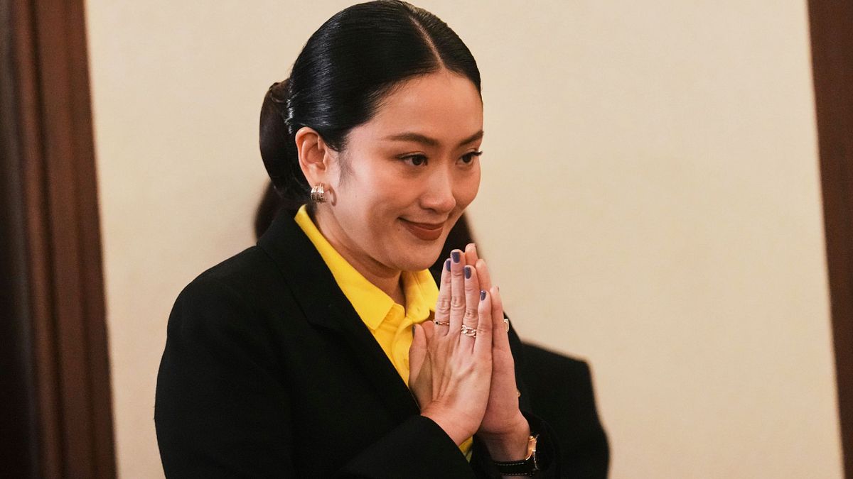 泰國總理貝東塔面臨下台倒閣危機。(美聯社) 泰國總理貝東塔面臨下台倒閣危機。(美聯社)