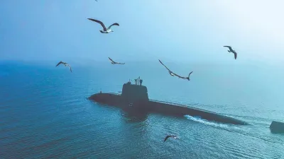 解放軍的潛艦。(中國軍網)
