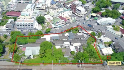 九曲堂宿舍群改造範圍。(圖/高市府都發局提供)