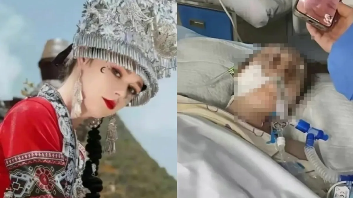 一位嫁到中國的俄羅斯美女網紅酒後吃藥狂吐,昏迷38天離世。(圖/翻攝自微博) 一位嫁到中國的俄羅斯美女網紅酒後吃藥狂吐,昏迷38天離世。(圖/翻攝自微博)