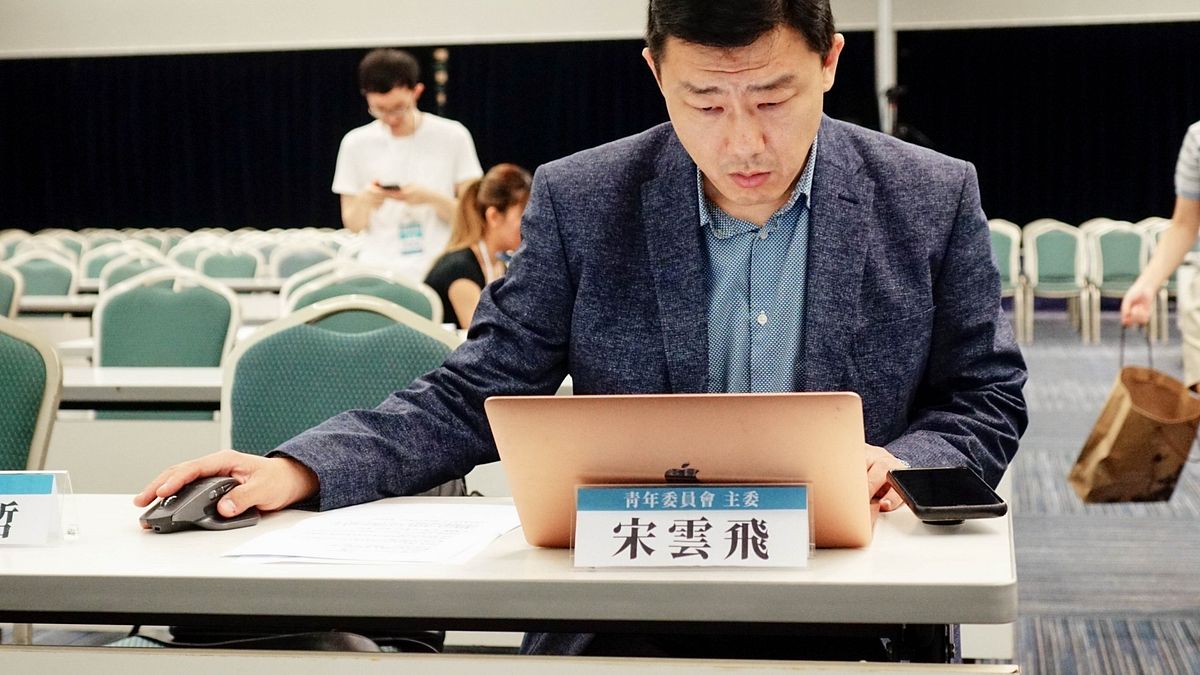 民眾黨組織部主任宋雲飛。 民眾黨組織部主任宋雲飛。