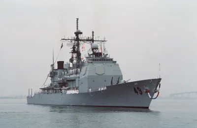 美軍飛彈巡洋艦「文森尼斯號」(USS Vincennes) 美軍飛彈巡洋艦「文森尼斯號」(USS Vincennes)