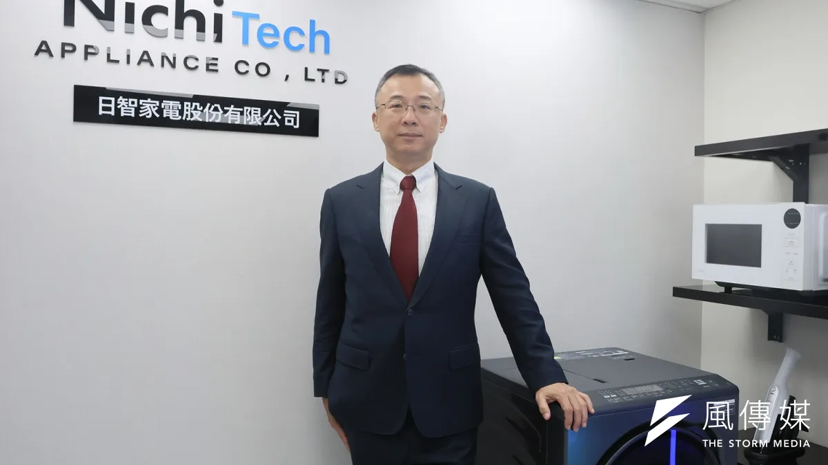 日智家電董事長顧振豪指出,過去消費者選購家電時,可能傾向相信「大品牌就一定好」,現在則會進一步比較。(柯承惠攝)