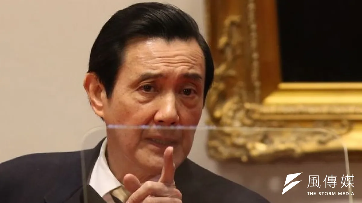 國民黨黨主席25日在中山會報中堅持,服貿對台灣的未來相當重要。圖為馬英九主持中外記者會。(吳逸驊攝)