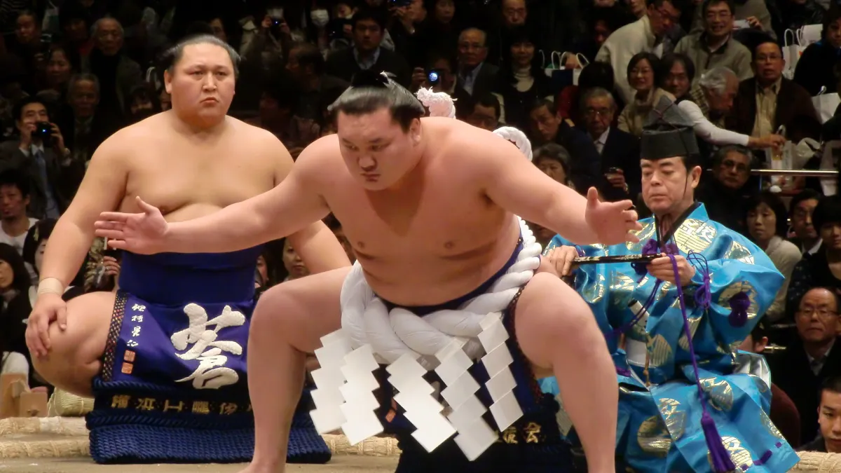 日本相撲力士、第69代橫綱白鵬翔。(FourTildes@Wikipedia/CC BY-SA 3.0)
