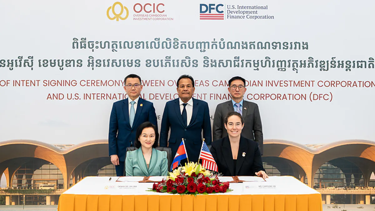 U.S. DFC and OCIC Sign Letter of Intent for USD 100 Million Strategic Financing of Techo International Airport