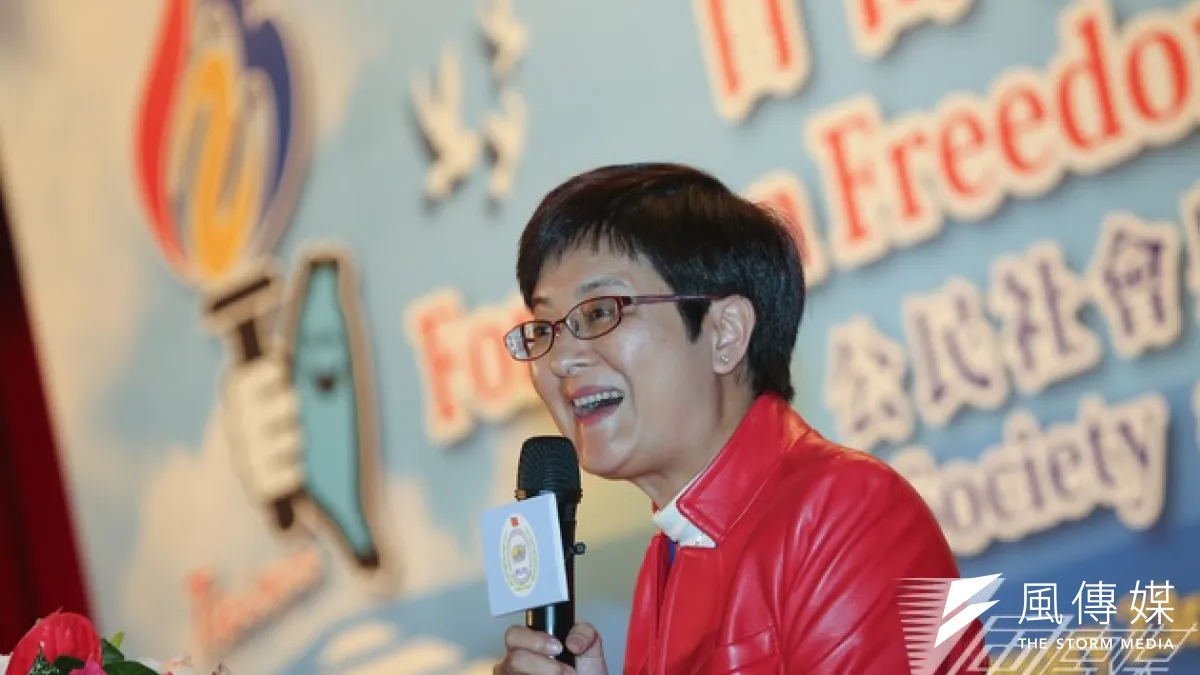 香港民主黨議員黃碧雲來台參加自由民主論壇。(余志偉攝)