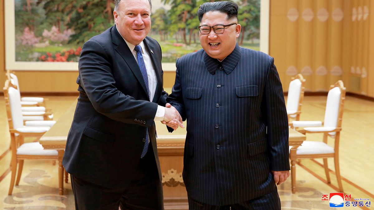 2018年5月9日,美國國務卿龐畢歐訪問平壤,會晤北韓最高領導人金正恩(AP) 2018年5月9日,美國國務卿龐畢歐訪問平壤,會晤北韓最高領導人金正恩(AP)