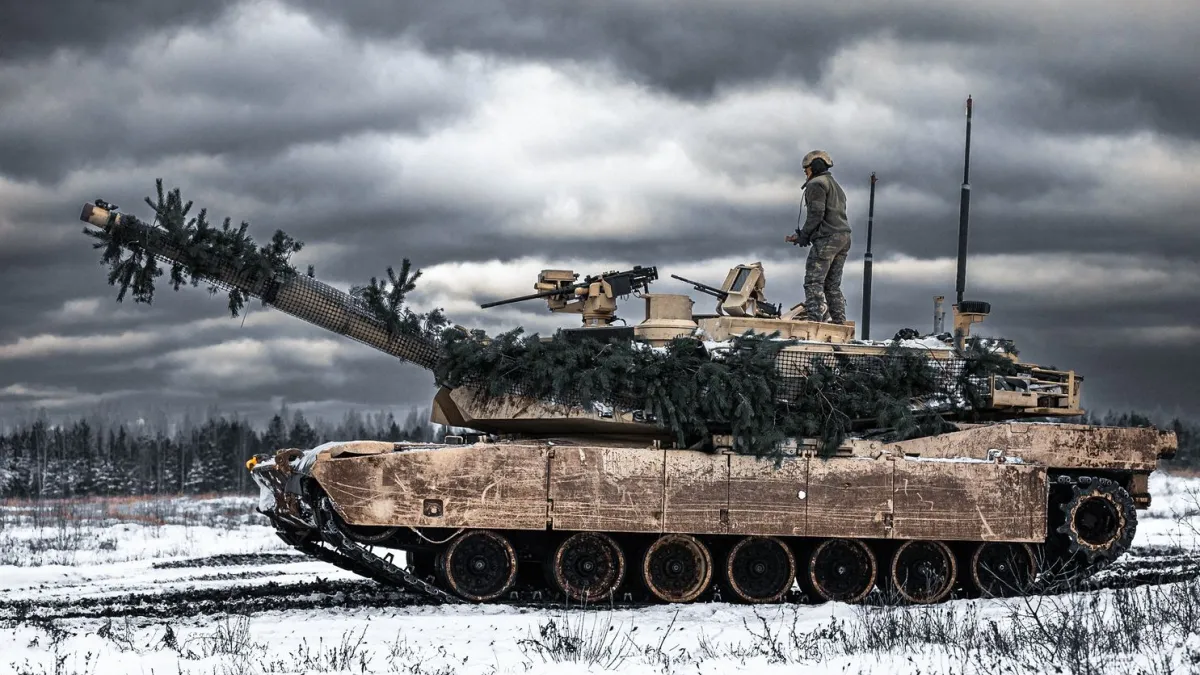 美軍的艾布蘭主力戰車。(美聯社)