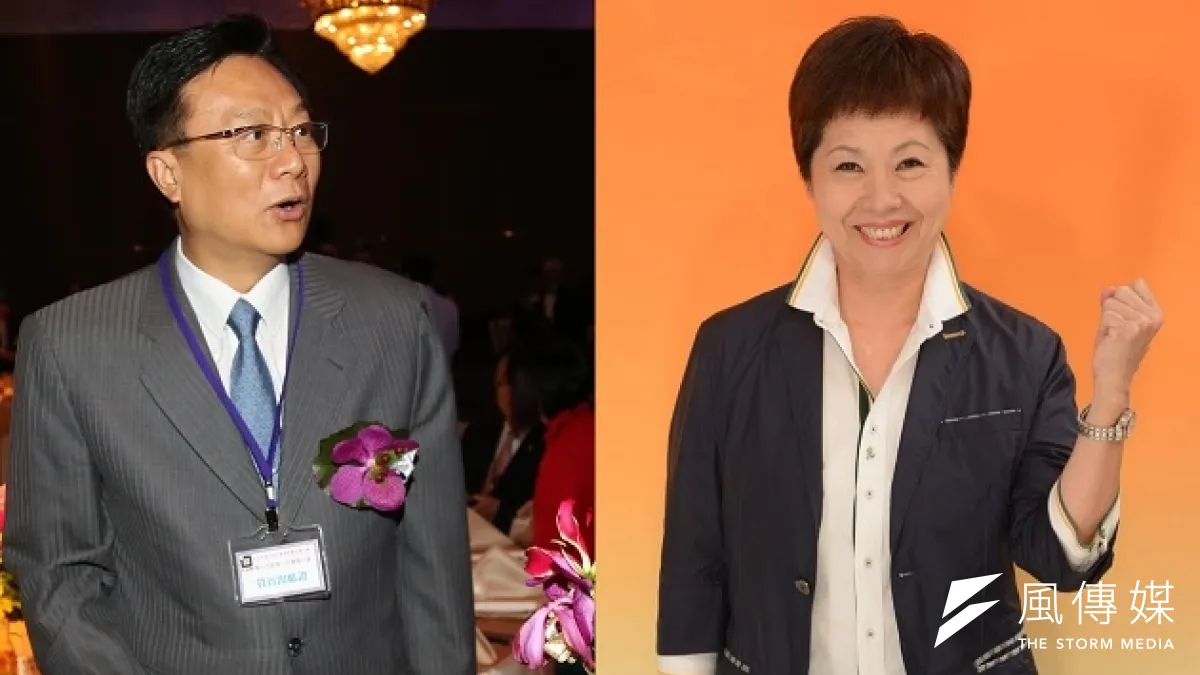 洪麗娜(右)原是親卓派,但洪認為卓伯源(左)在九合一選戰中並沒有挺她,才導致洪落敗,因此洪這次出來補選立委,擺明是要讓卓落選。(吳逸驊攝、取自洪麗娜臉書)