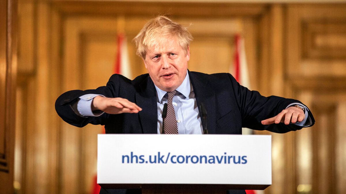 英國首相強森。(美聯社) 英國首相強森。(美聯社)