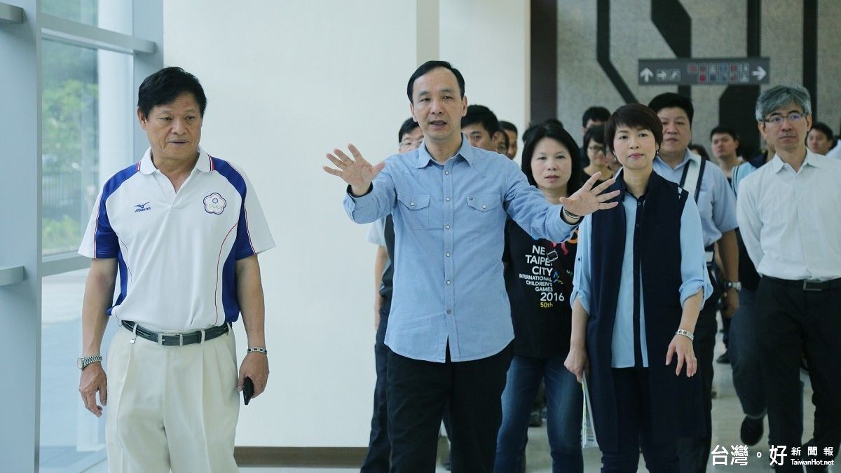 樹林運動中心7月試營運 朱立倫視察工程進度 樹林運動中心7月試營運 朱立倫視察工程進度