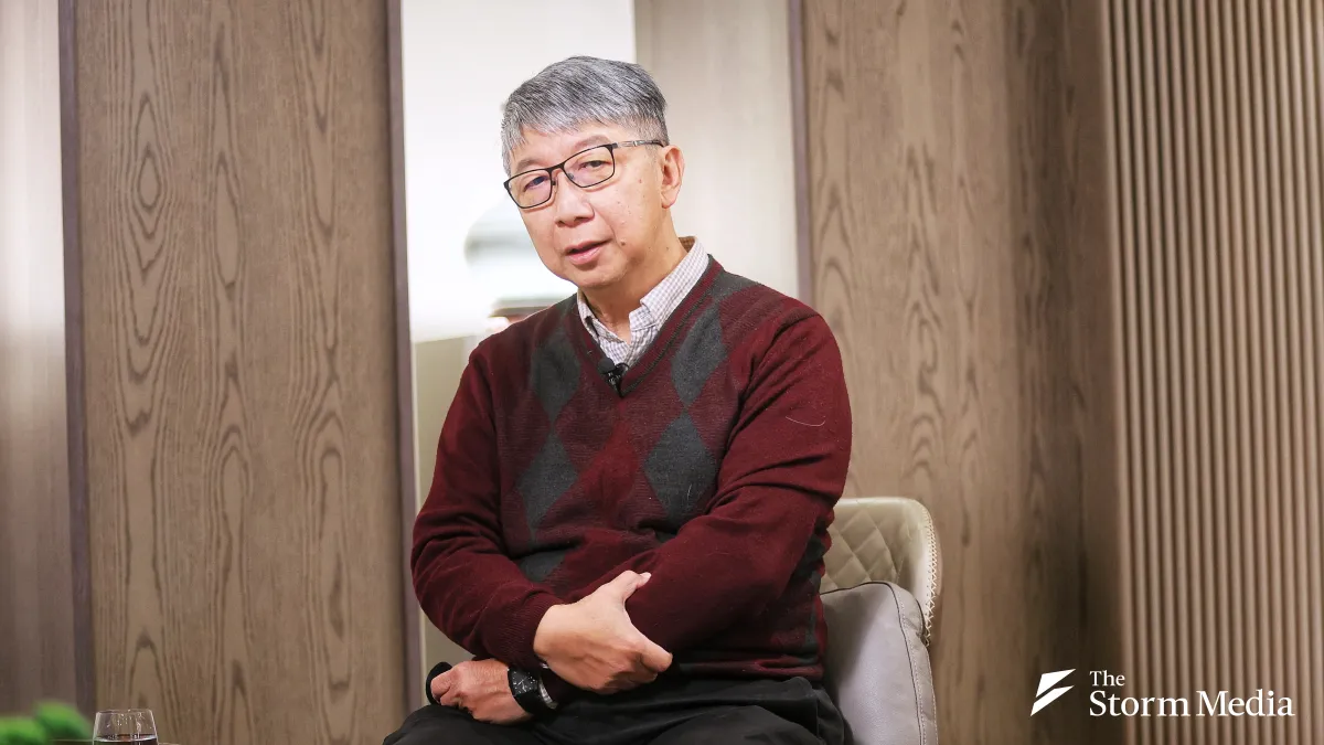 Former TSMC R&D Director Konrad Young (楊光磊) emphasized that Taiwan should not place all its hopes on the Silicon Shield defense strategy. (Photo / Ko Cheng-hui)