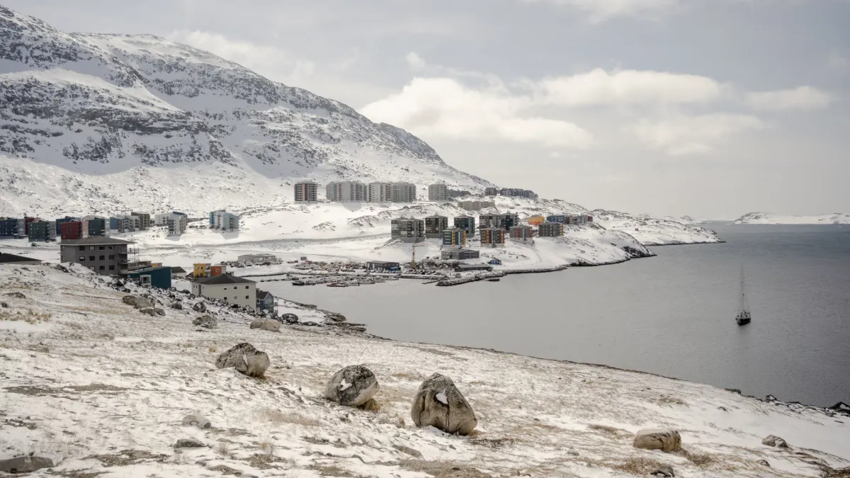今年早些時候,格陵蘭首府努克(Nuuk)。(The Wall Street Journal)