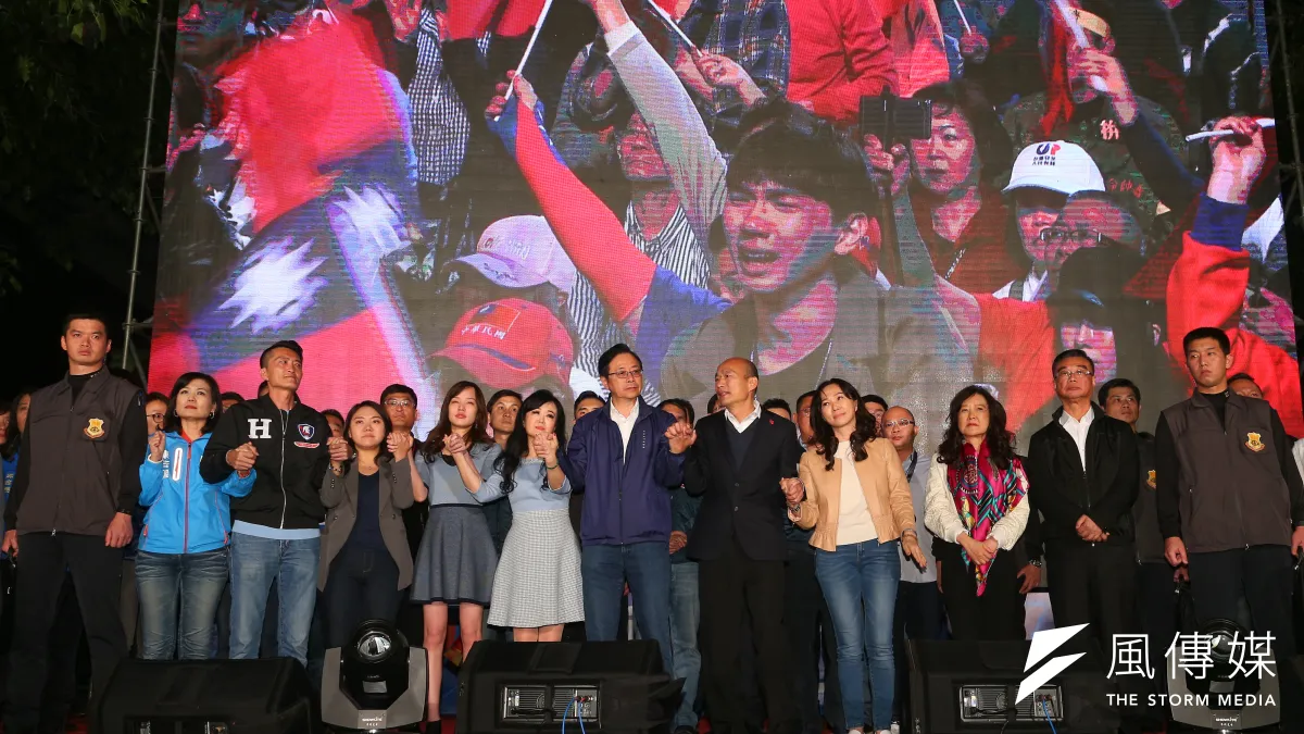 不管是國民黨總統候選人韓國瑜的38.61%得票率,或者國民黨政黨票得票率33.36%,皆較所有民調高出不少。(資料照,顏麟宇攝)