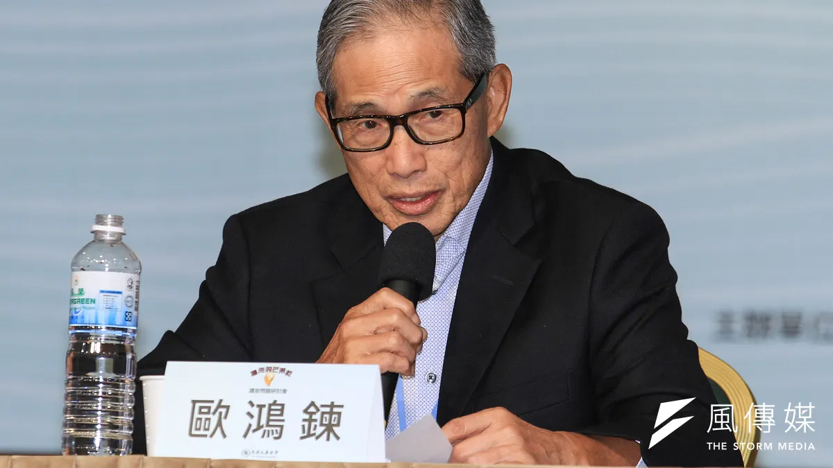 前外交部歐鴻鍊部長2021年10月底辭世。(資料照,蔡親傑攝)