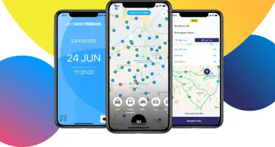 芬蘭商MaaS Global手機App「Whim」。(取自MaaS Global網站) 芬蘭商MaaS Global手機App「Whim」。(取自MaaS Global網站)