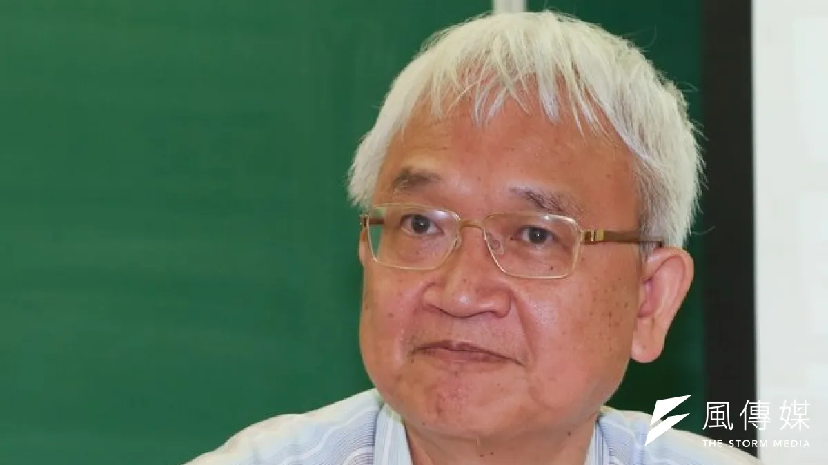 中研院90多位院士針對「十二年國教數學課程」相關問題發動連署,向政府提出建議,院士于靖出席記者會。(余志偉攝)