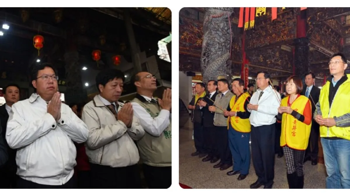 桃園中壢新春參 鄭文燦祈求台灣燈會順利圓滿